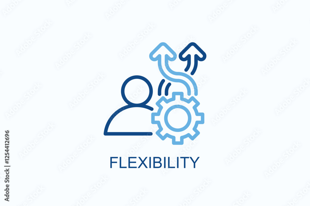 Flexibility Icon Or Logo Isolated Illustration Flexibility Icon Or Logo Isolated Illustration