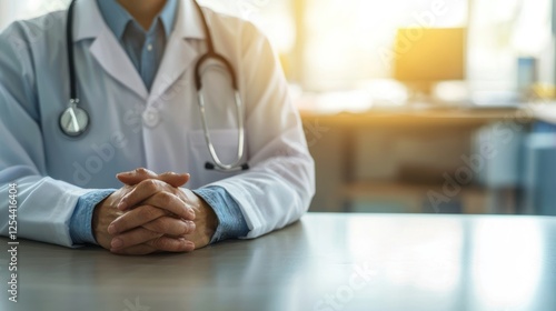 Wallpaper Mural Medical consultation between a doctor and a patient in a hospital room Torontodigital.ca