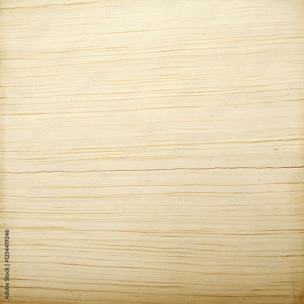 Naklejka premium Delicate wood grain texture in creamy beige with subtle horizontal markings and soft warm tones, excellent for backgrounds or graphic designs