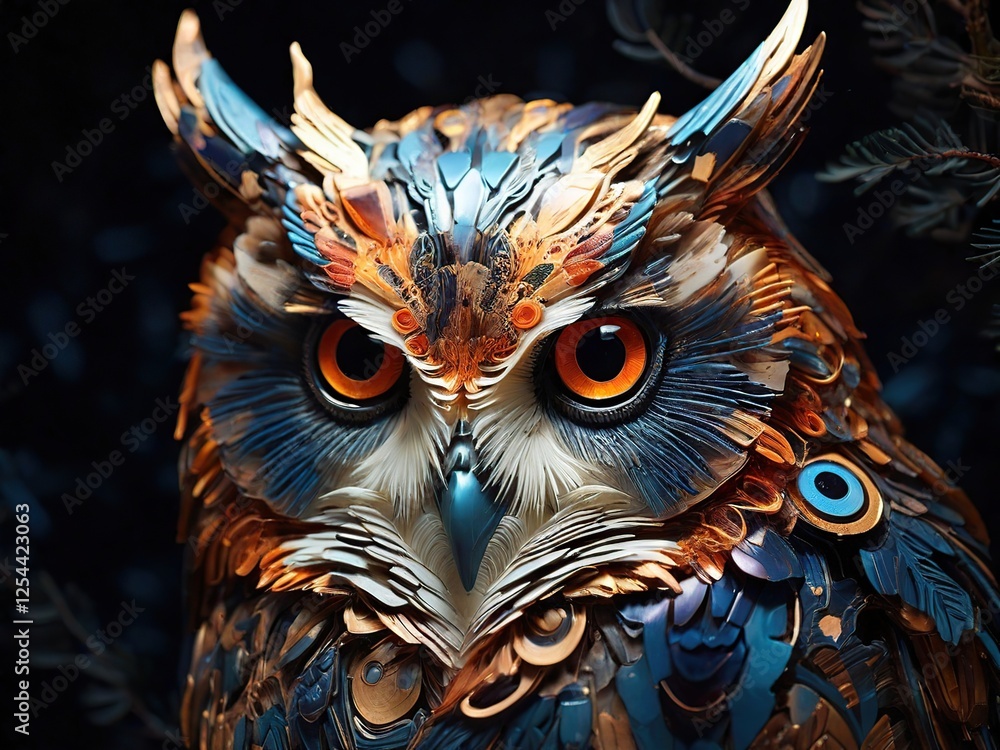 portrait of an eagle owl portrait of an eagle owl