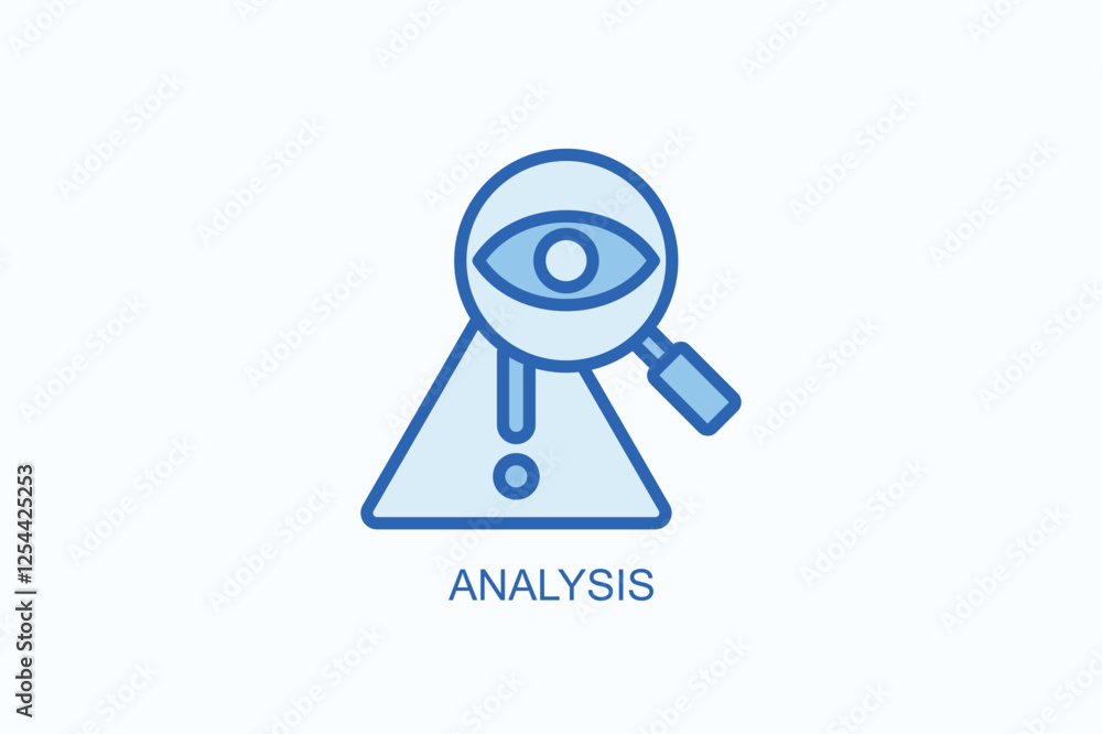 Analysis Icon Or Logo Isolated Illustration Analysis Icon Or Logo Isolated Illustration