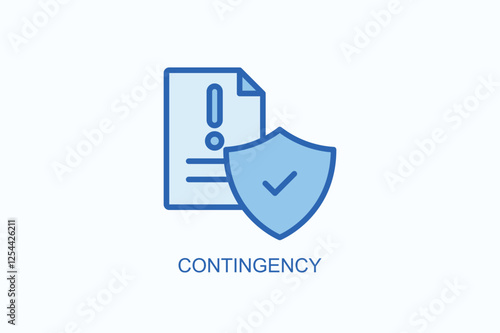 Contingency Icon Or Logo Isolated Illustration
