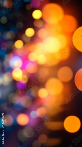 Wallpaper Mural Colorful bokeh lights, night scene, celebratory background, ideal for festive designs Torontodigital.ca