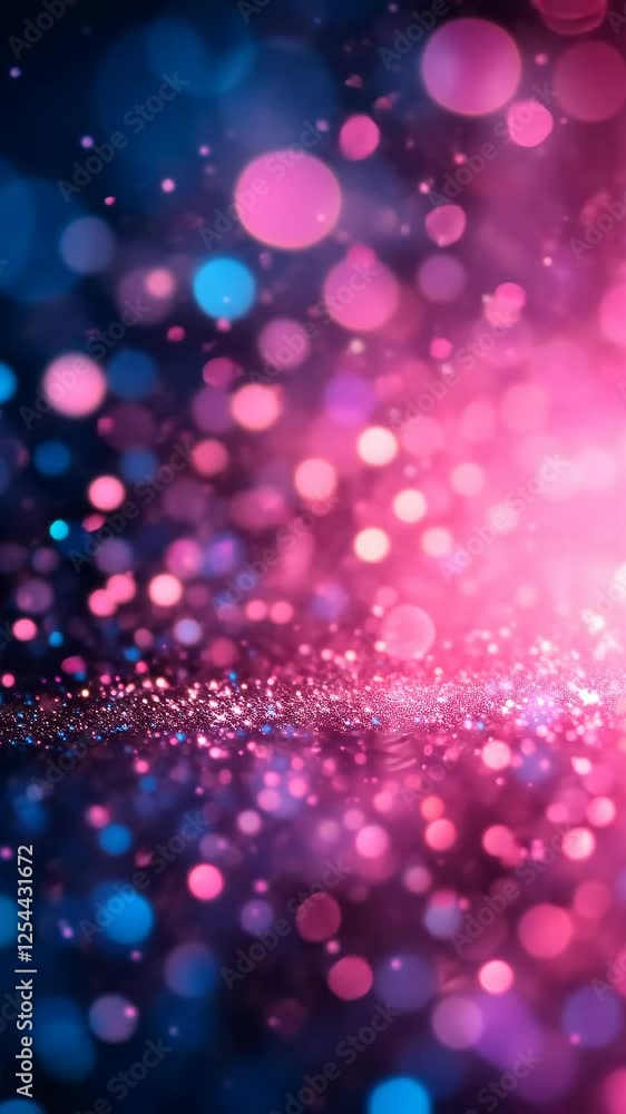 Pink and blue glitter bokeh background. Festive backdrop for celebration cards Pink and blue glitter bokeh background. Festive backdrop for celebration cards