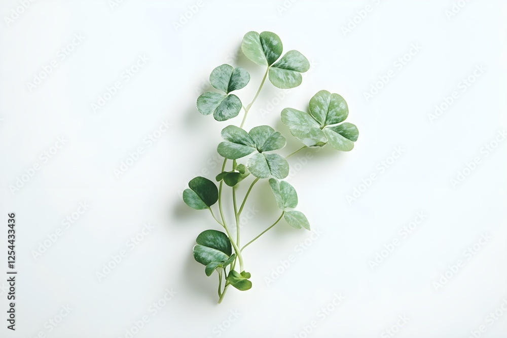 Obraz premium four leaf clover isolated, white background