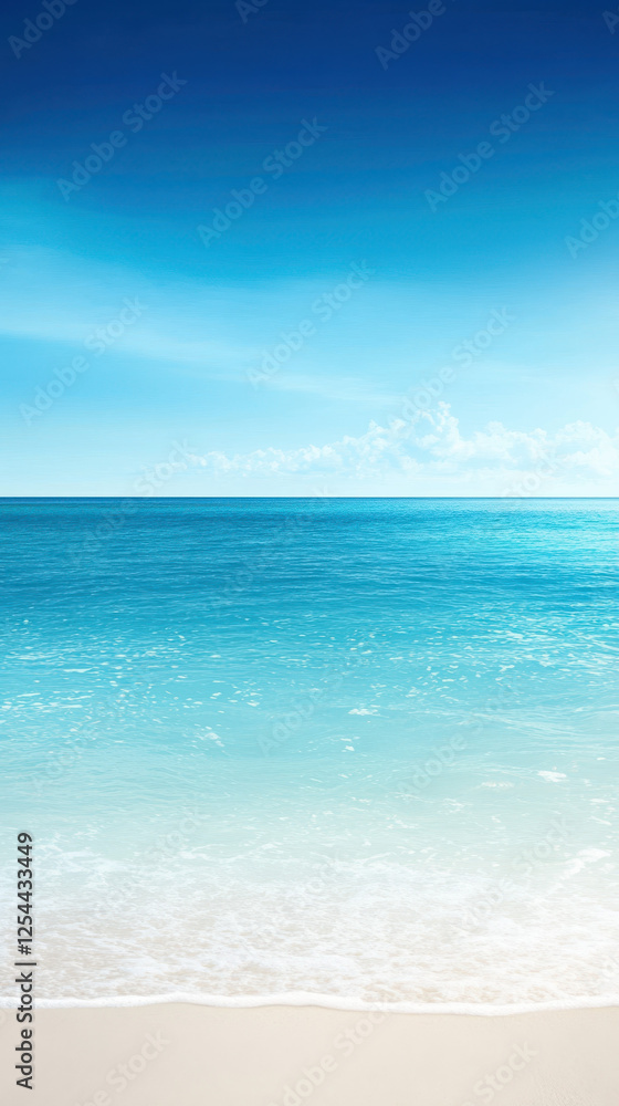 serene ocean view with gradient of aqua and seafoam green colors serene ocean view with gradient of aqua and seafoam green colors