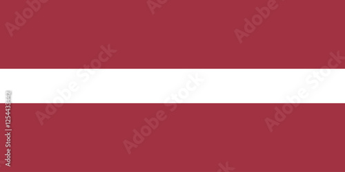Flag of Latvia. Latvia flag. Flag icon. Standard color. Standard size. Rectangular flag. Computer illustration. Digital illustration. Vector illustration.