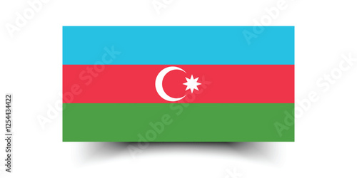 Azerbaijan flag. The official ratio. Flag icon. Standard color. Standard size. A rectangular flag. Computer illustration. Digital illustration. Vector illustration. Free Download Azerbaijan flag. The official ratio. Flag icon. Standard color. Standard size. A rectangular flag. Computer illustration. Digital illustration. Vector illustration. - GFXLoad