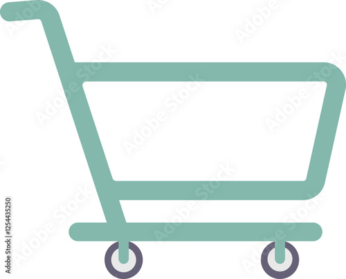 ícono de carrito de compras botón transparente