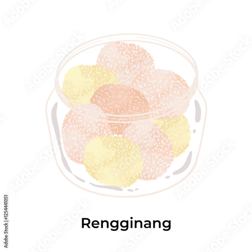 Indonesian Lebaran Snack Kue Kering Eid Fitr Rengginang