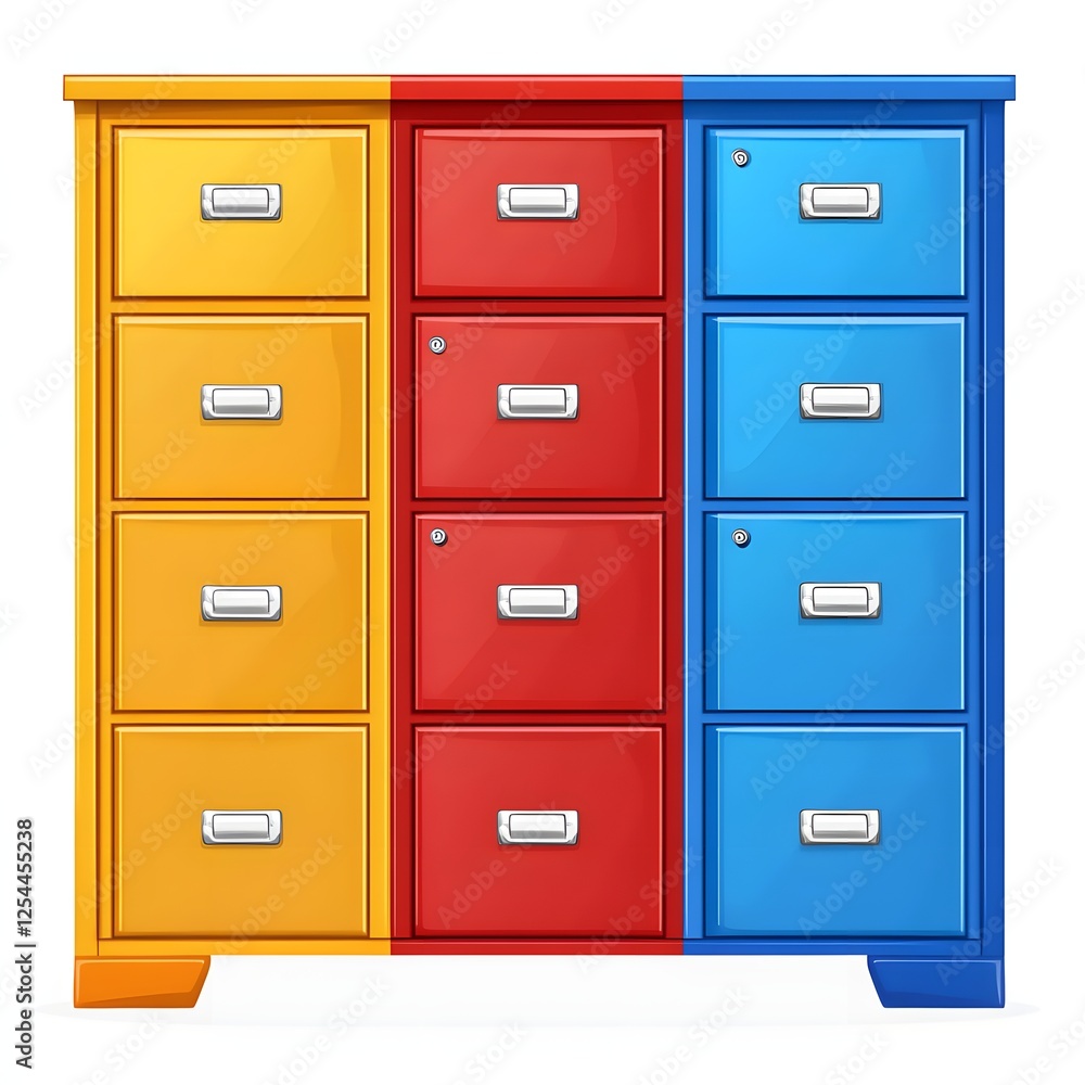 Colorful File Cabinet Colorful File Cabinet