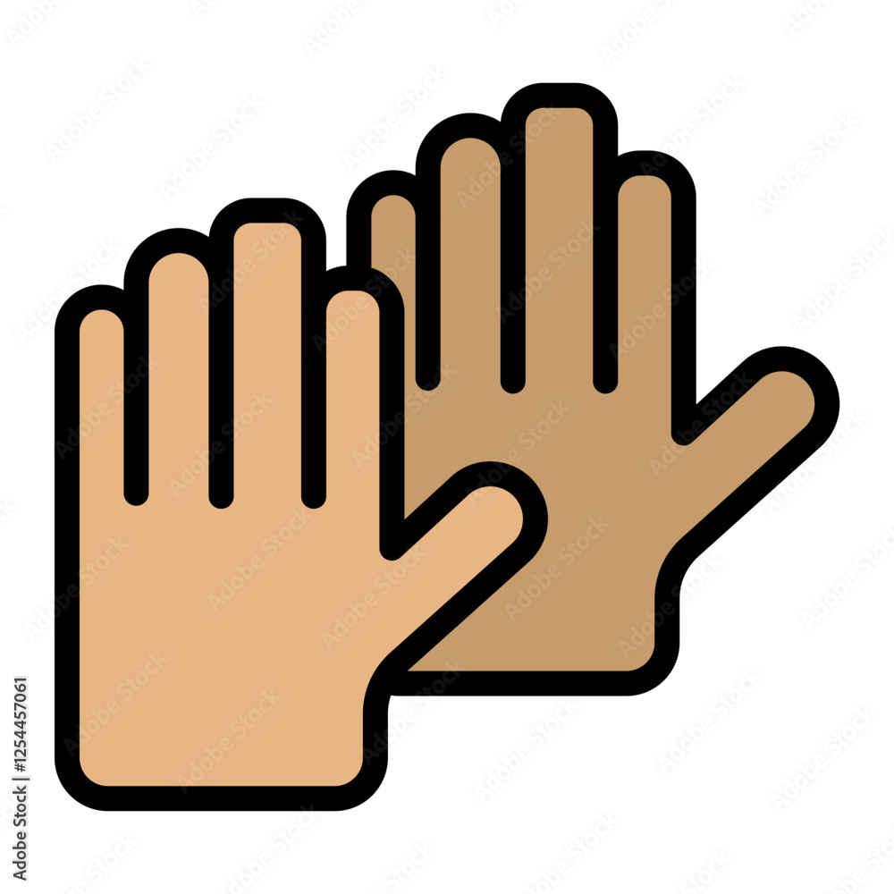 Obraz premium Gloves Vector Filled Icon Design