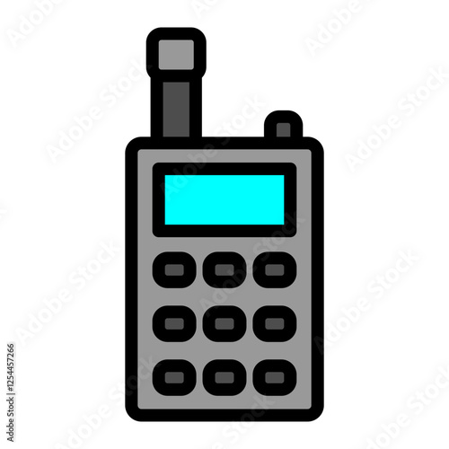 Walkie Talkie Vector Filled Icon Design