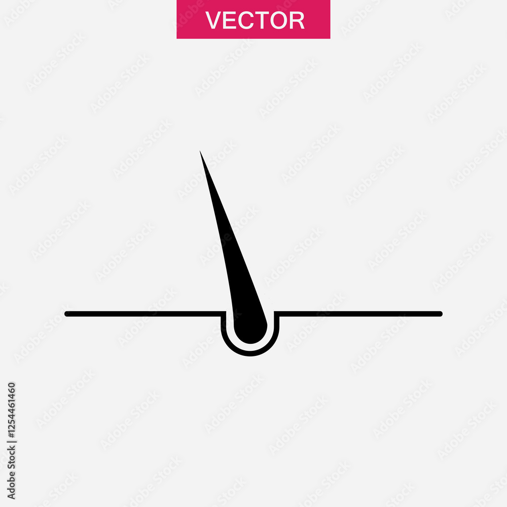 Hair follicles icon, vector root icon trendy style illustration for web and app..eps