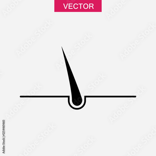 Hair follicles icon, vector root icon trendy style illustration for web and app..eps