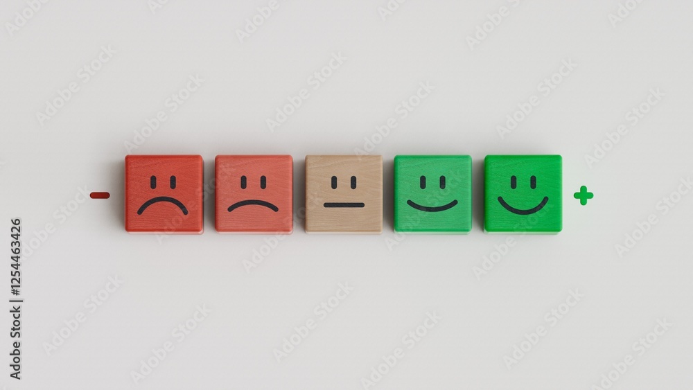 Poor and good customer satisfaction metrics Bad credit score. business service rating illustration.Mental health assessment.3D rendering on white background. Poor and good customer satisfaction metrics Bad credit score. business service rating illustration.Mental health assessment.3D rendering on white background.