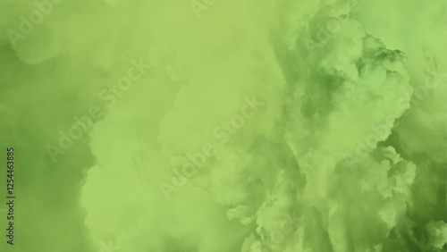 Abstract watercolor gradient background in green and yellow tones.