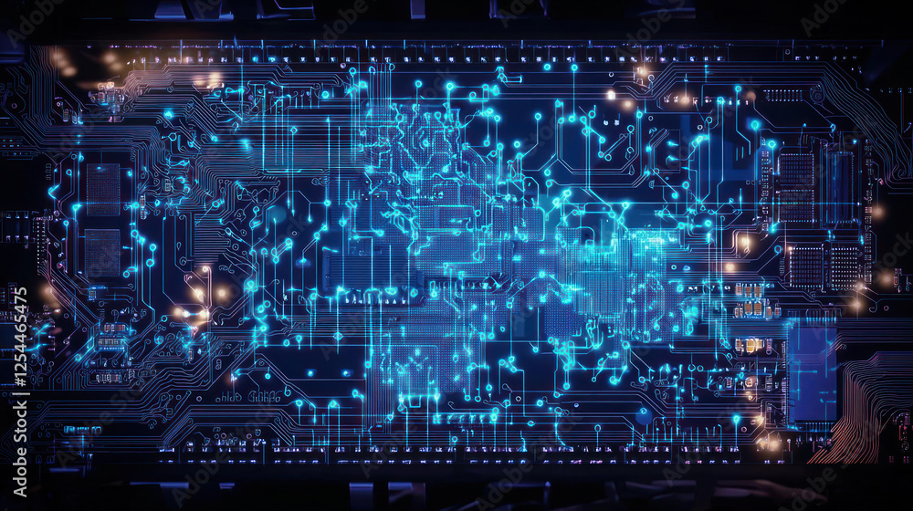 Abstract Futuristic Circuit Board Design Abstract Futuristic Circuit Board Design