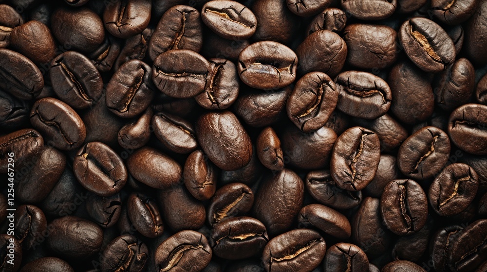 Fototapeta premium Close-Up of Roasted Coffee Beans