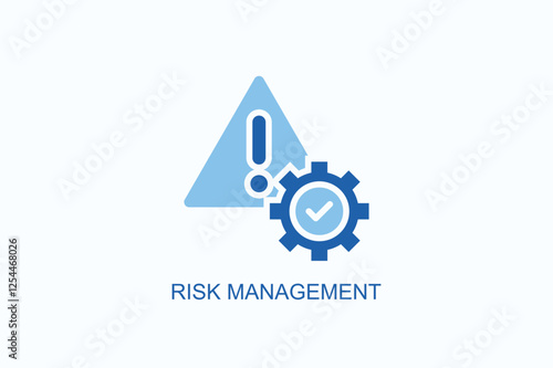 Risk Management Icon Or Logo Isolated Illustration