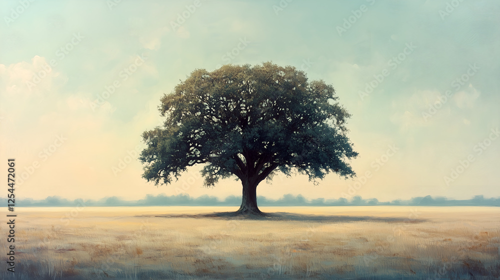 Fototapeta premium lonely tree in the field