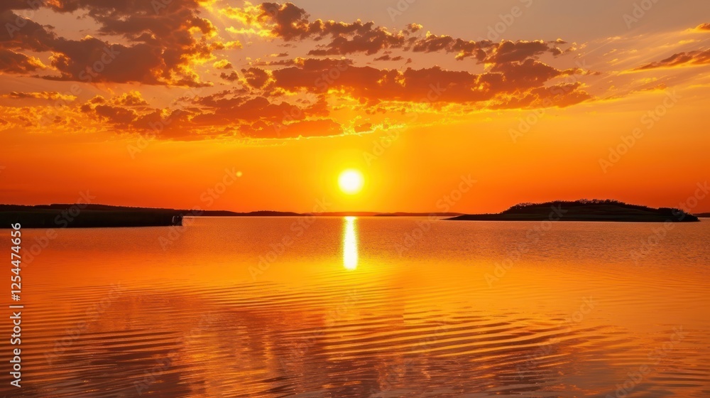 Fototapeta premium Sunset Over Water