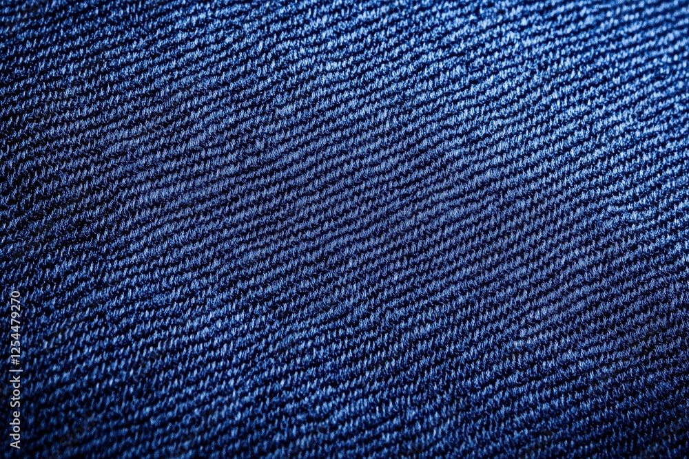 Deep Indigo Denim Texture: A close-up shot reveals the intricate texture of deep indigo denim fabric, showcasing the diagonal weave and subtle variations in color. Deep Indigo Denim Texture: A close-up shot reveals the intricate texture of deep indigo denim fabric, showcasing the diagonal weave and subtle variations in color.