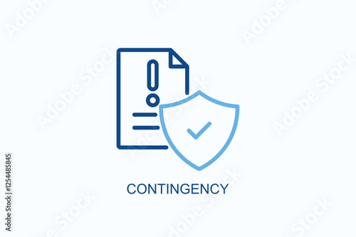Contingency Icon Or Logo Isolated Illustration