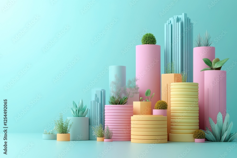 A vibrant arrangement of colorful planters with various succulents, set against a soft teal background, creating a stylish, modern decor aesthetic. A vibrant arrangement of colorful planters with various succulents, set against a soft teal background, creating a stylish, modern decor aesthetic.