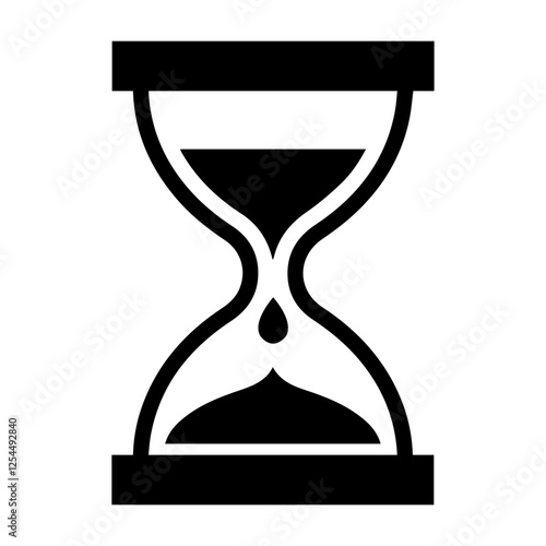 Sand clock, sand watch, egg timer icon