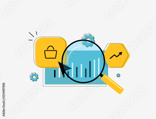 Tracking ecommerce sales analytics with conversion data, customer insights and website traffic. Monitoring sales metrics, KPI tracking and revenue growth using real-time data for better performance