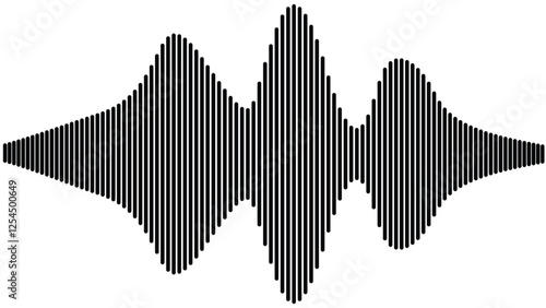 A vibrant vector background with abstract digital elements showcased a colourful equalizer, perfectly blending with the dynamic sound wave pattern element for an engaging effect.

