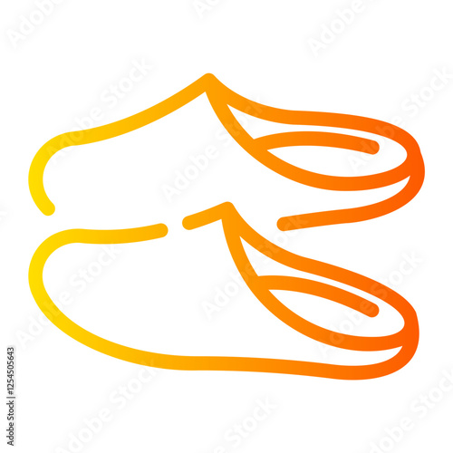 slipper Line Gradient Icon