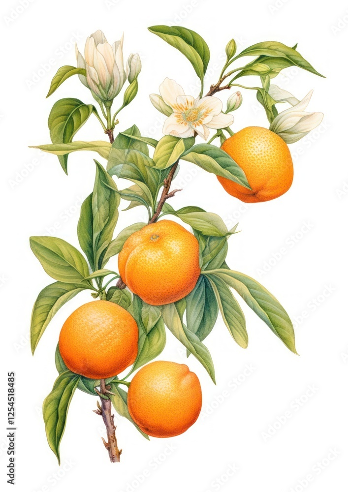 Fruit illustration botanical realistic. Fruit illustration botanical realistic.