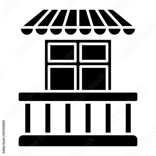 balcony Solid icon