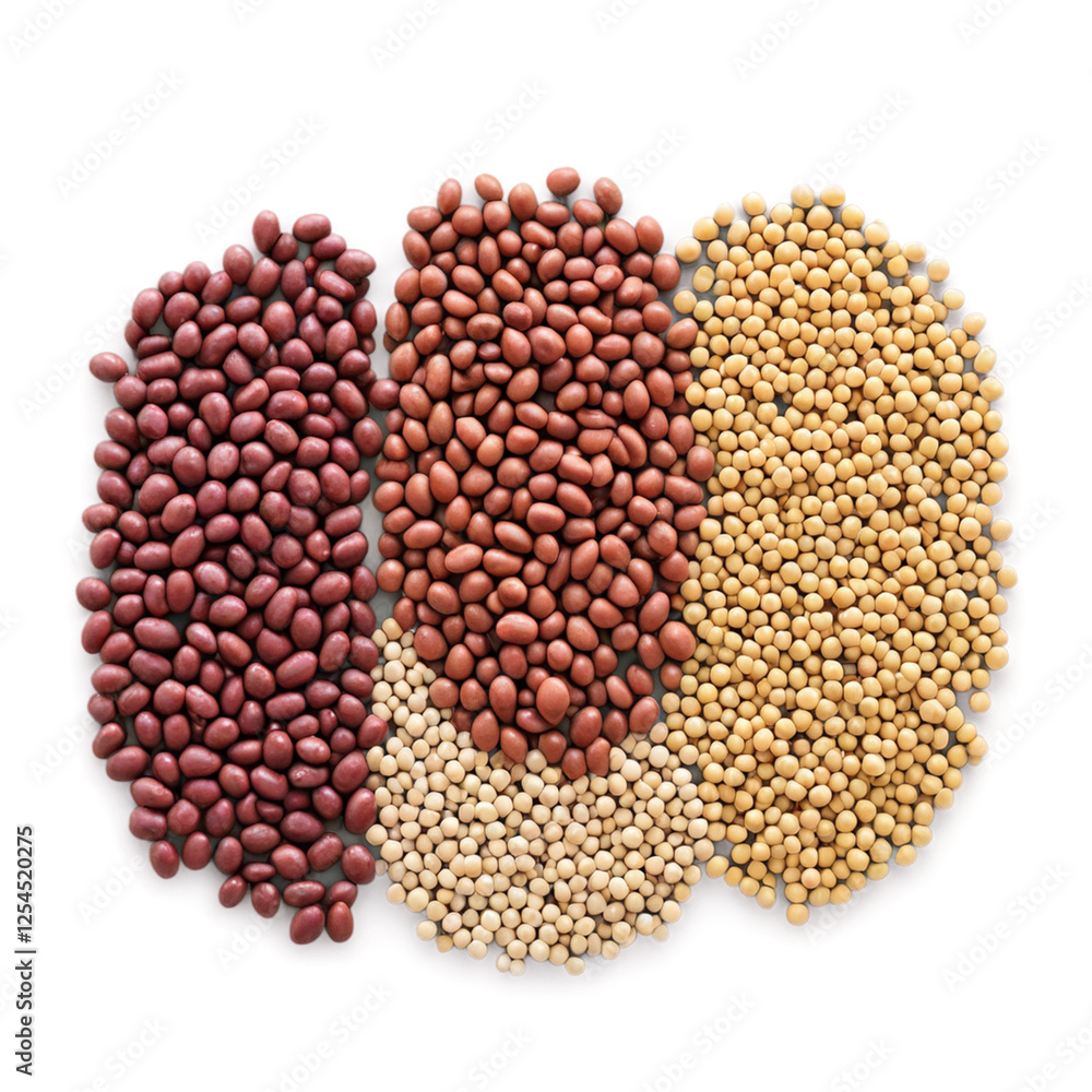 Obraz premium beans on white background