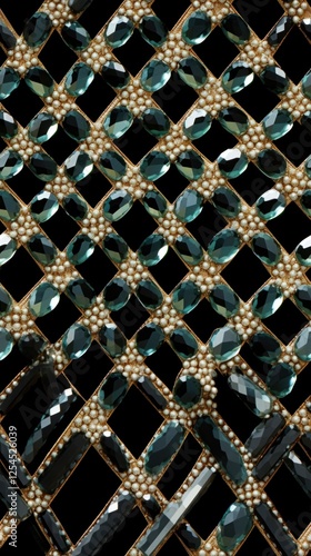 Jewelry pattern black bling-bling.