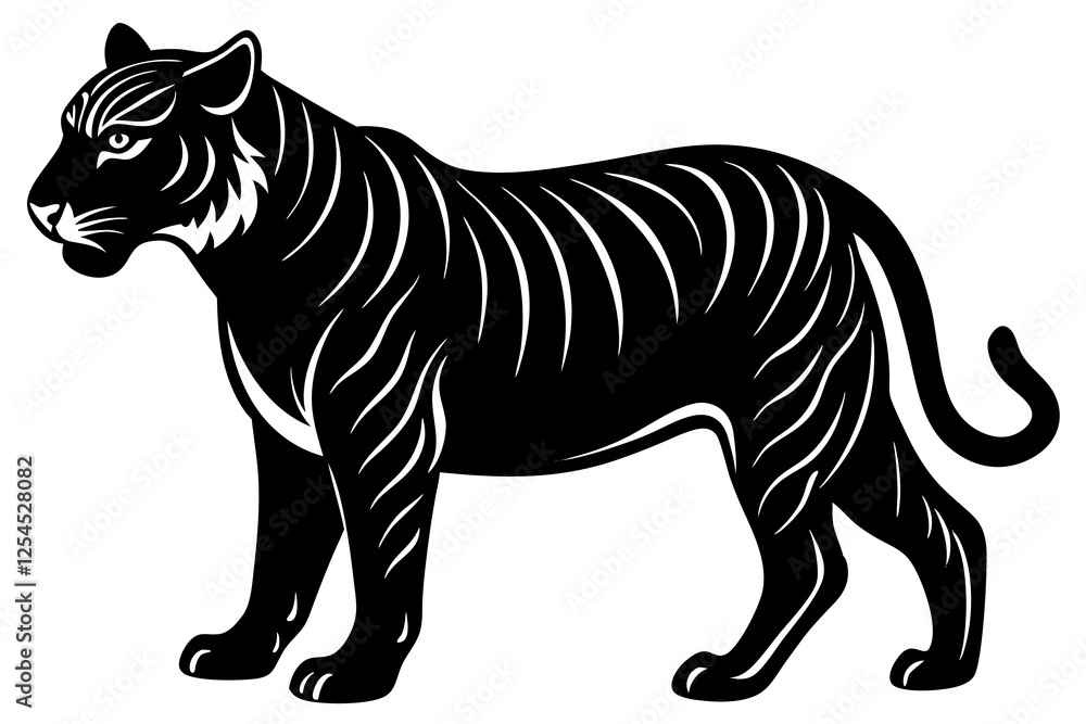 Obraz premium tiger vector illustration