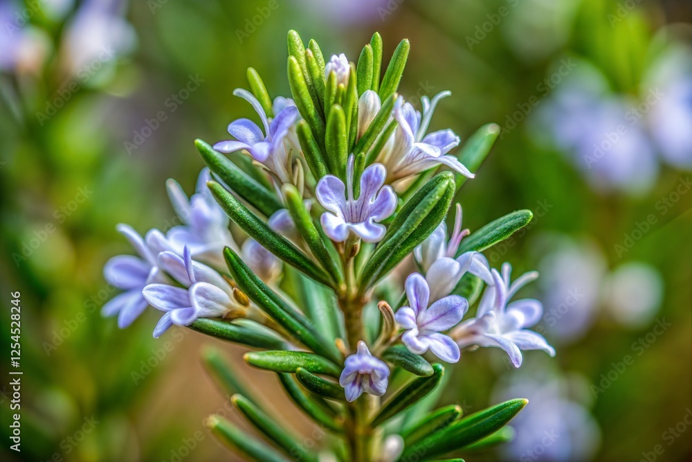 Lavender rosemary blossoms delicate and beautiful floral close-up Lavender rosemary blossoms delicate and beautiful floral close-up