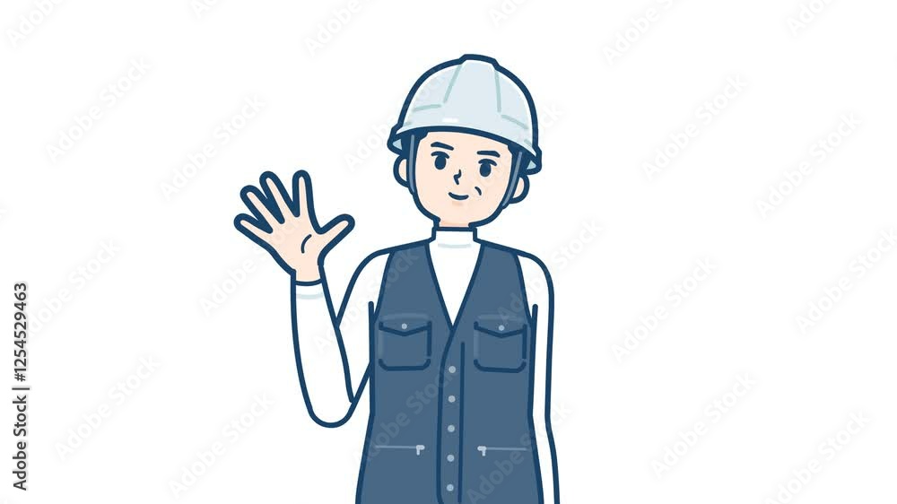 work wear middle man_smile and waving hello_with alpha channel.mov work wear middle man_smile and waving hello_with alpha channel.mov