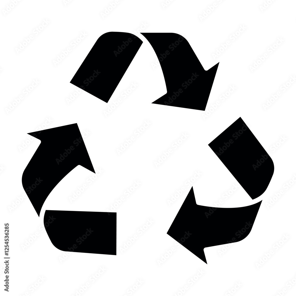 recycle sign symbol vector icon recycle sign symbol vector icon