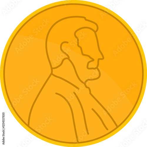 Penny Coin Illustration