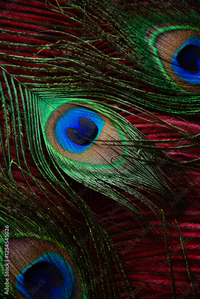 Fototapeta premium peacock feather background