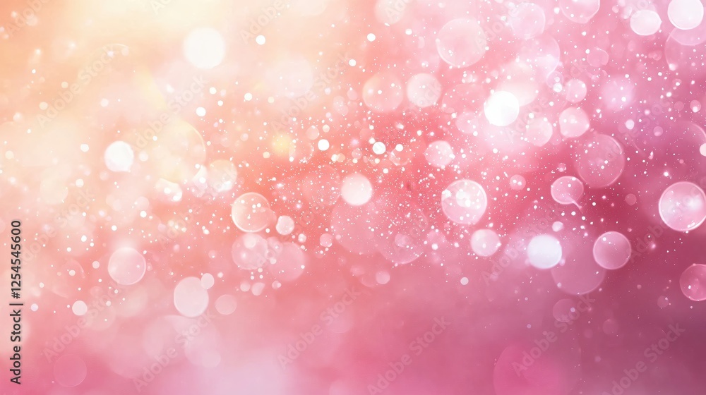 Ethereal pink and peach bokeh light burst creating a dreamy and magical abstract background Ethereal pink and peach bokeh light burst creating a dreamy and magical abstract background