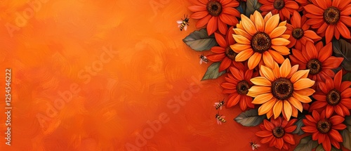flower on blackground