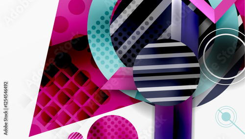 Dynamic complex geometric abstract background