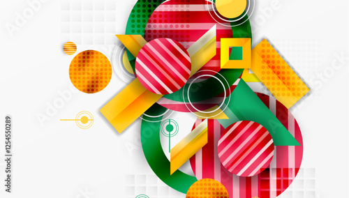 Dynamic complex geometric abstract background