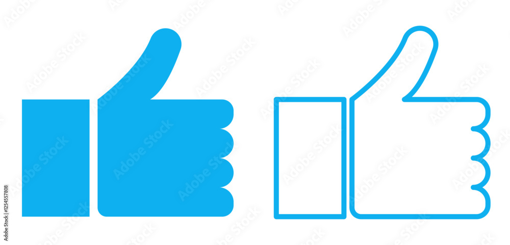 Thumb Up Social Media Like Sign Symbol Vector Illustration Thumb Up Social Media Like Sign Symbol Vector Illustration