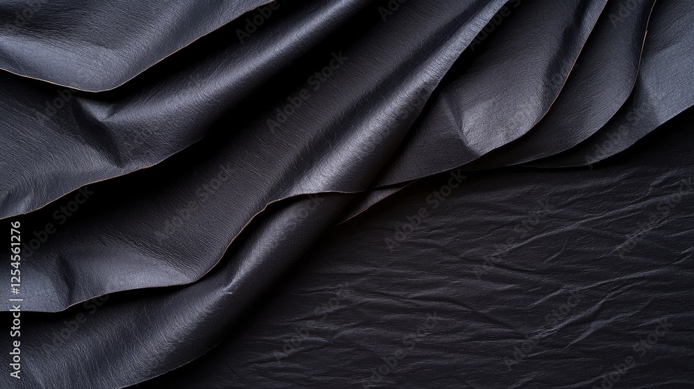 Elegant black fabric textures for design projects. Elegant black fabric textures for design projects.