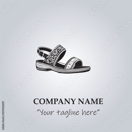 sandal logo company illustration
